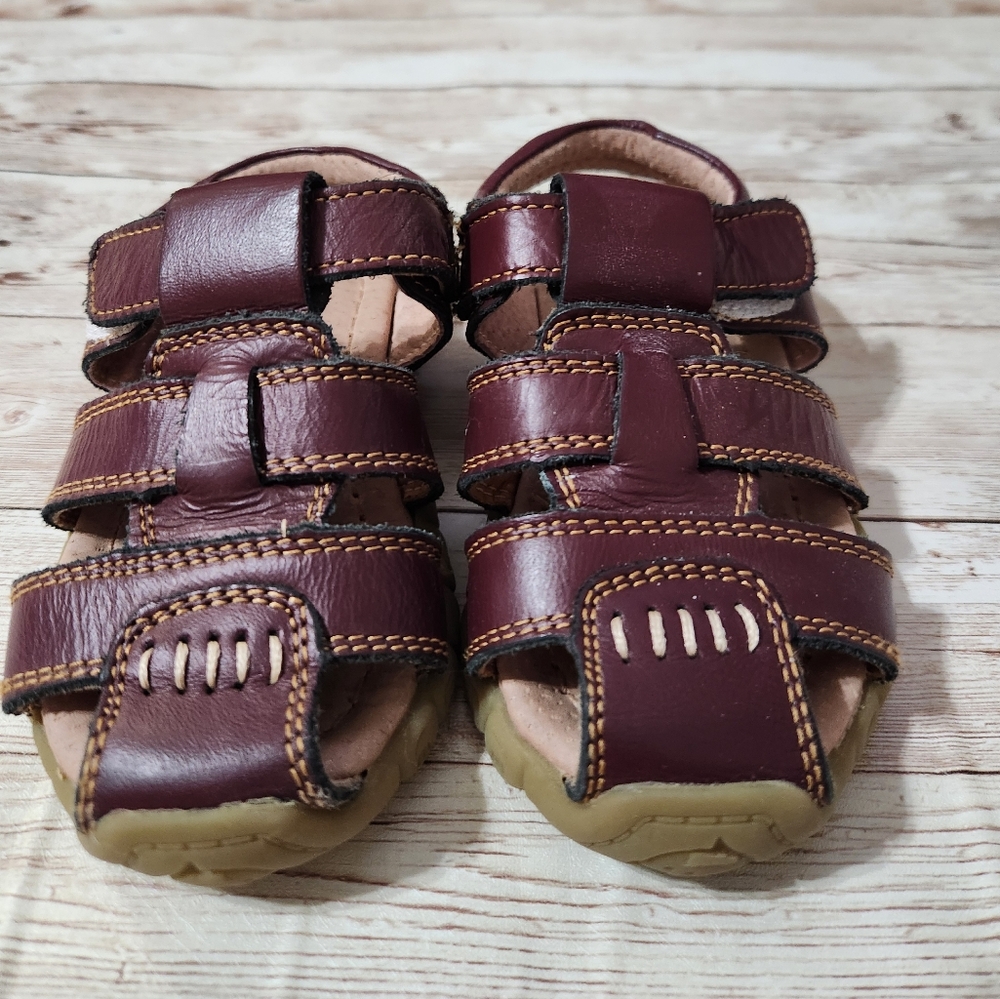 DADAWEN Toddler Boys Brown Sandals